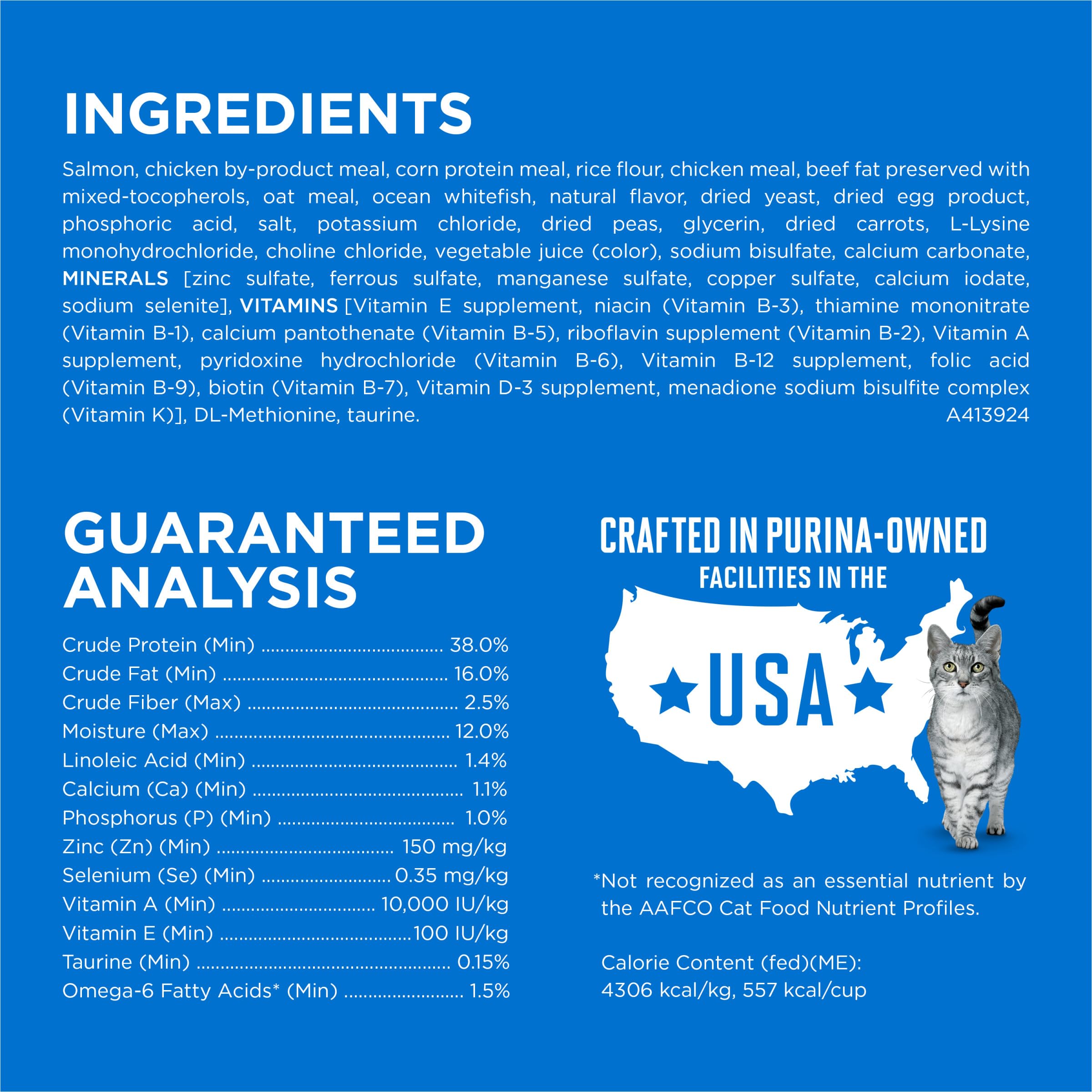 Purina ONE Plus – protéine à 38 %, aide potentielle pour muscles maigres.