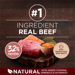 Purina ONE True Instinct high-protein kibble close-up supports lean muscle