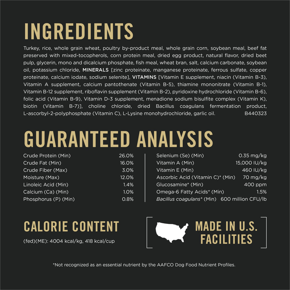 Purina Pro Plan Complete Essentials dinde et riz, croquants et tendres.
