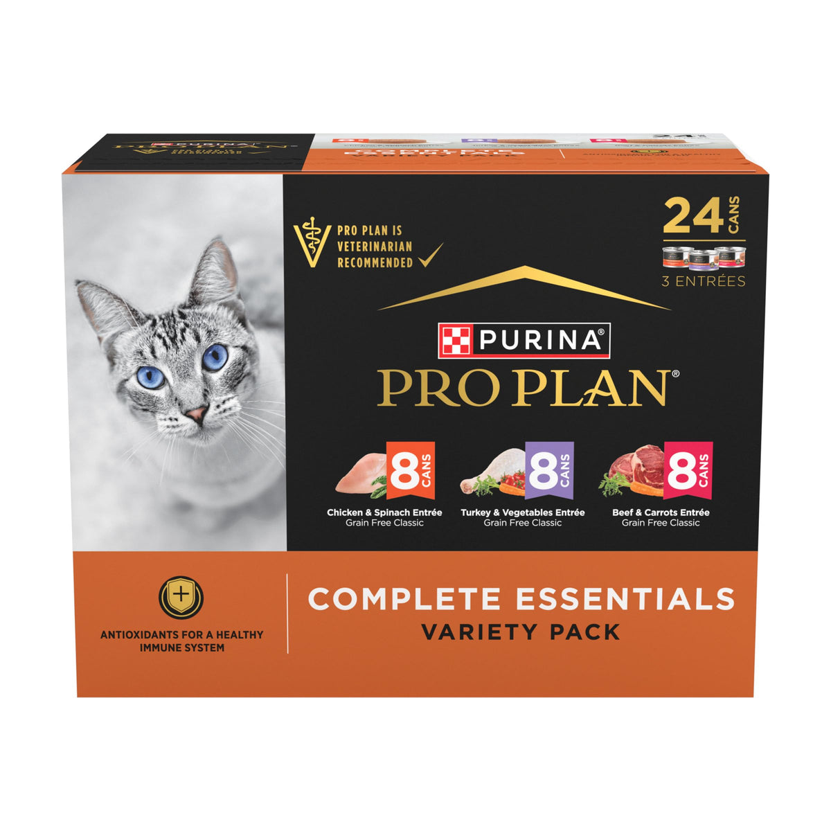 Purina Pro Plan Complete Essentials turkey-vegetables pate can: rich aroma and protein-forward meal
