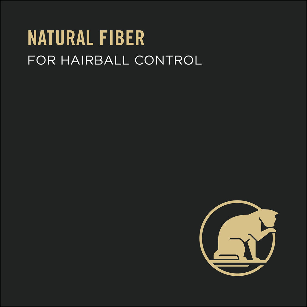 Purina Pro Plan Hairball Ocean Whitefish and Tuna Entree can featuring seafood flavor appeal.