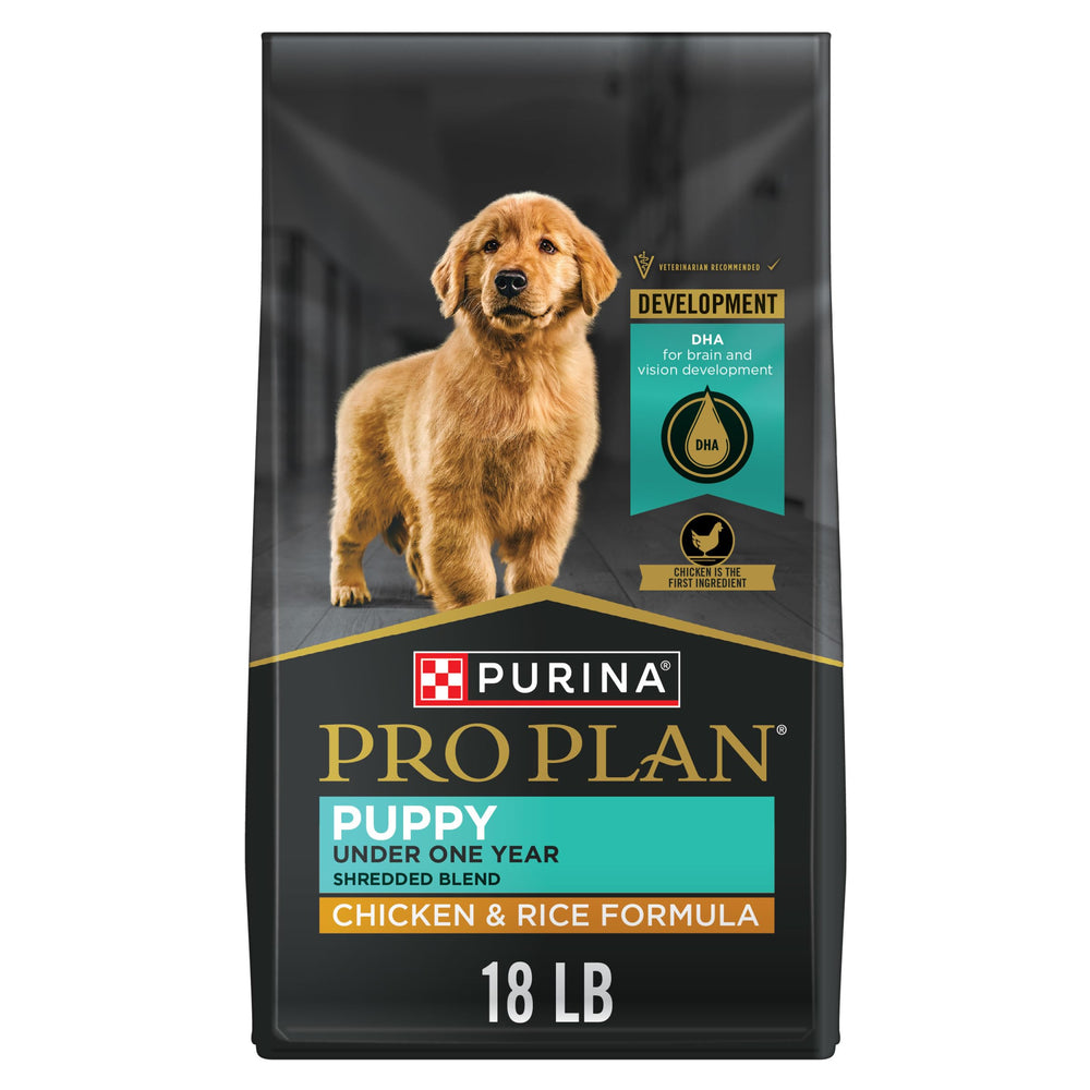 Purina Pro Plan High Protein Puppy bag front showing nutrition branding