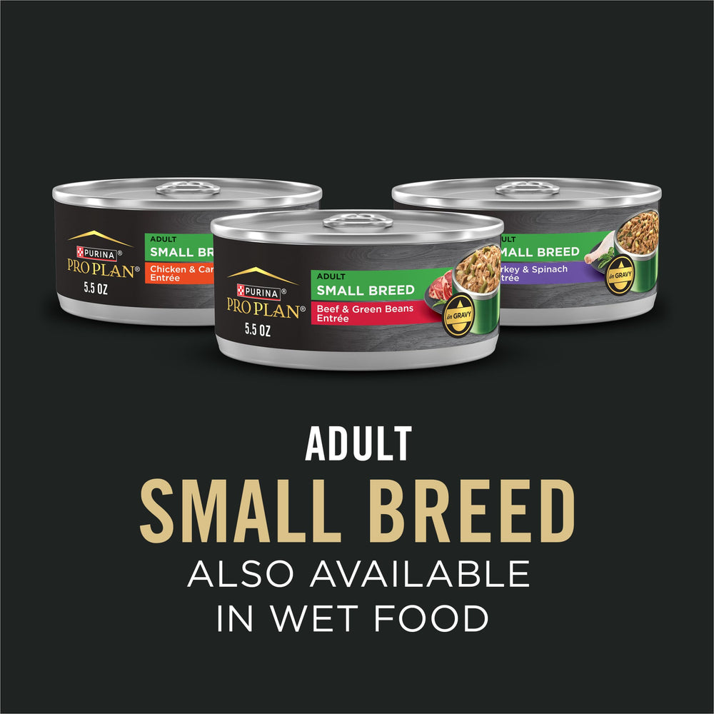 Purina Pro Plan Small Breed small mouth friendly shredded pieces presentation