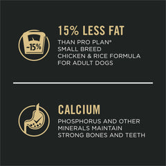 Purina Pro Plan Small Breed Weight Management kibble crunch highlights texture your dog may enjoy