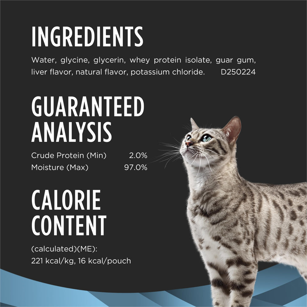 Purina Pro Plan Hydra Care pouches pouring into water bowl for hydration boost