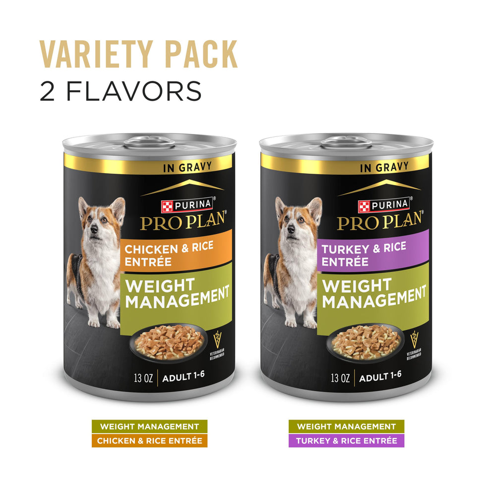 Purina Pro Plan Weight Management Variety Pack Box 12-pack for easy rotation.