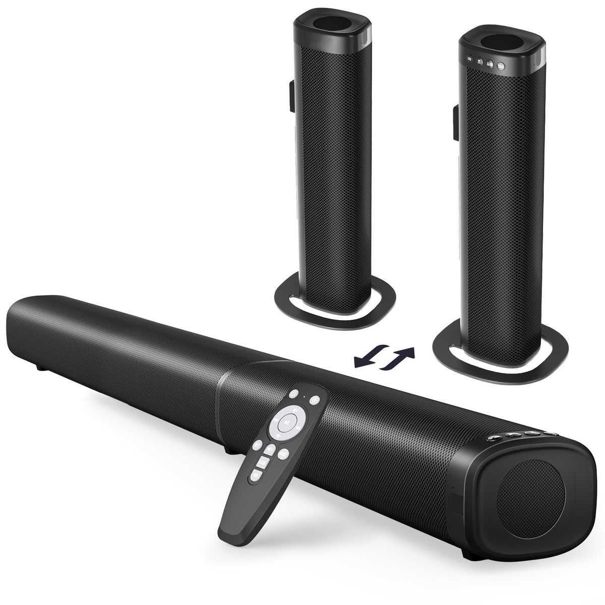 Puriom Sound Bar two-in-one main unit for immersive TV audio