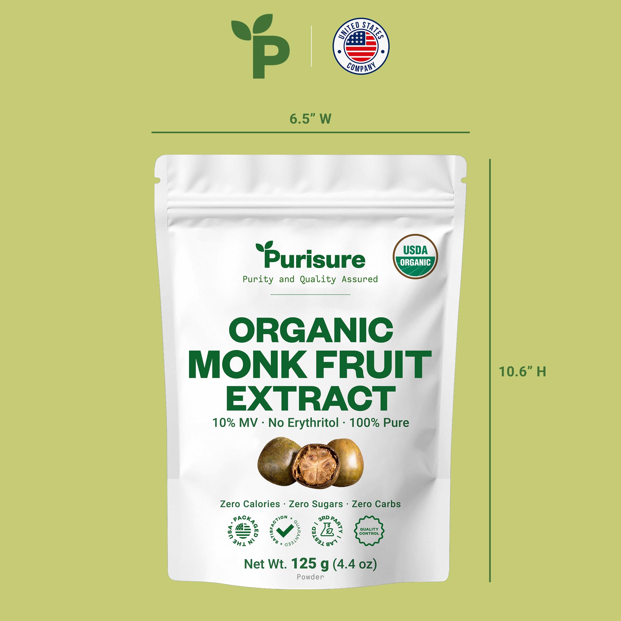 Purisure keto-friendly monk fruit substitute suitable for paleo and low-carb plans.