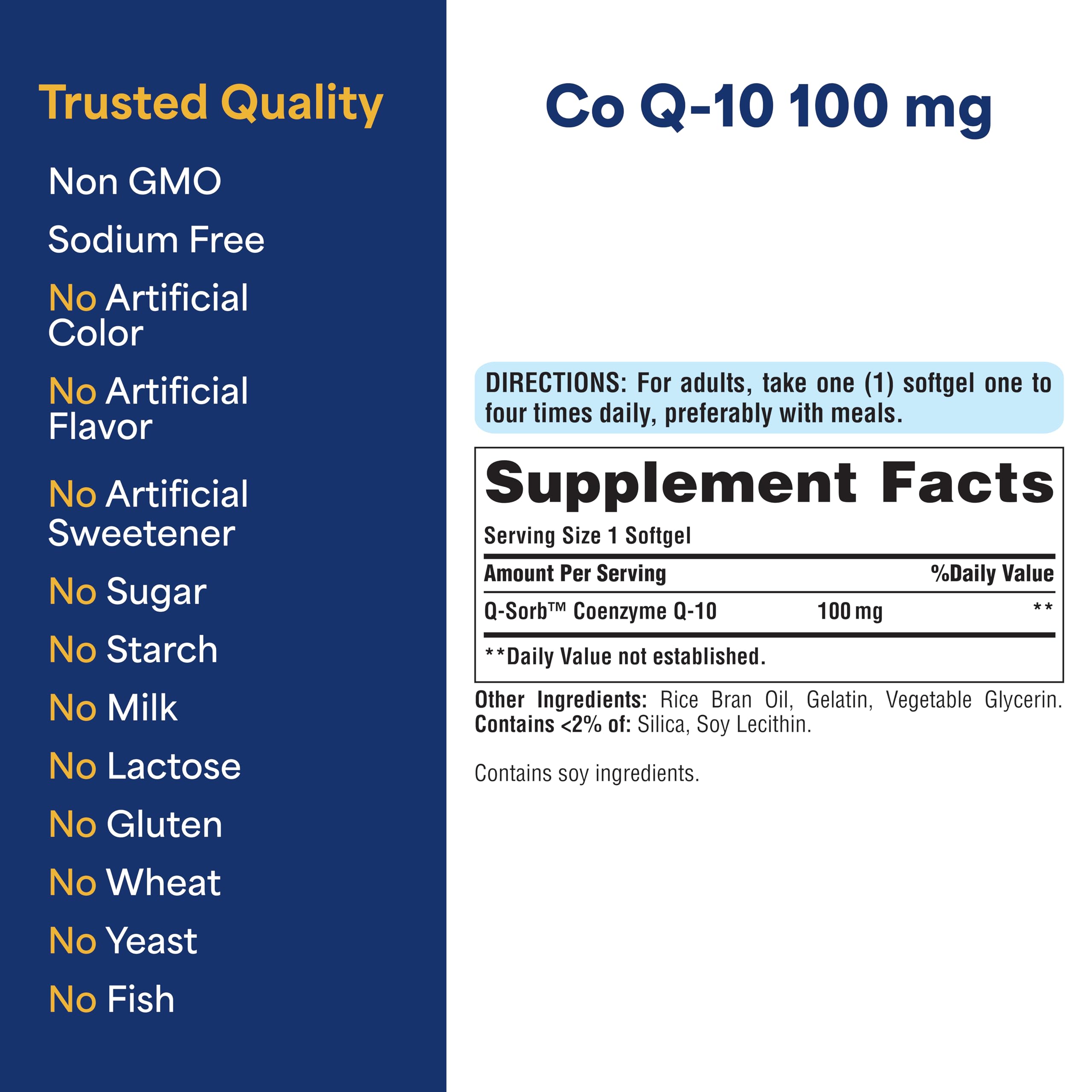 Puritan's Pride CoQ10 bottle on a kitchen counter for daily wellness routine.