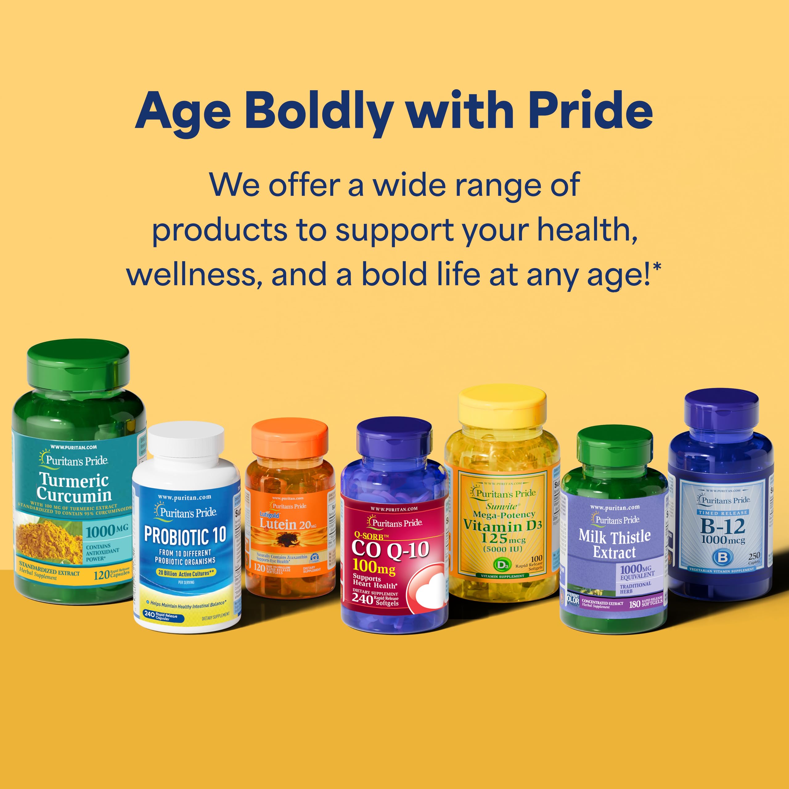 Puritan's Pride Daily Probiotic Acidophilus tablets visible with freshness date.