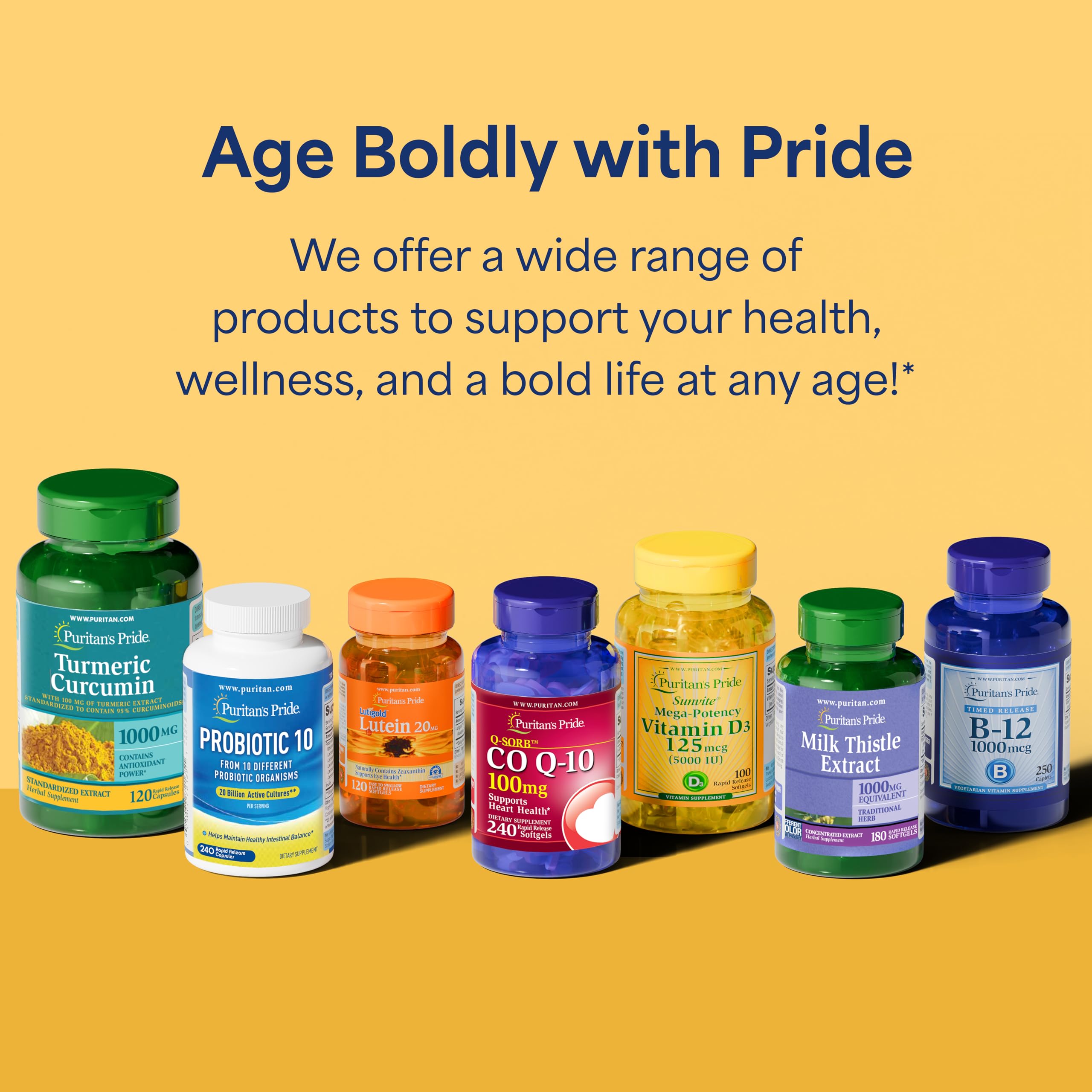 Puritan's Pride Aloe Gel daily-use bottle on counter for routine.