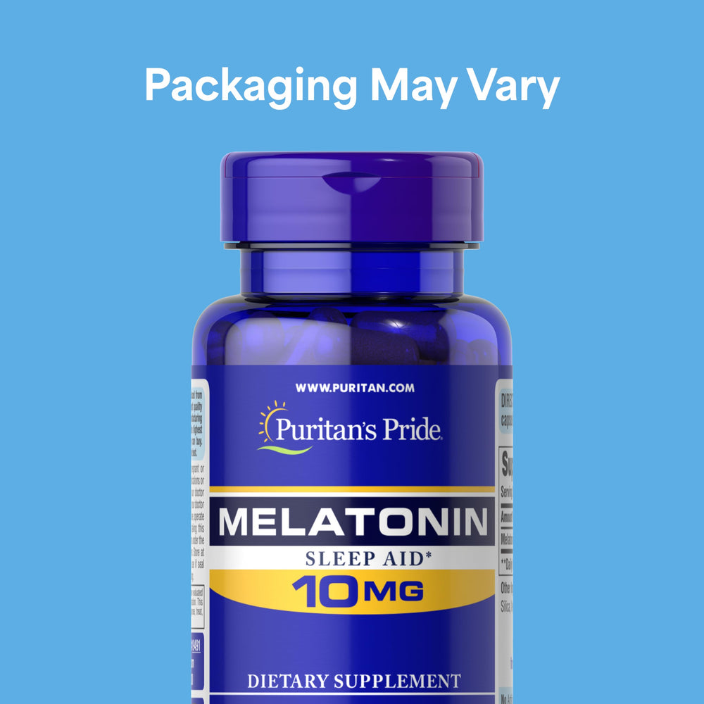 Puritan's Pride packaging box shown for an easy bedtime routine
