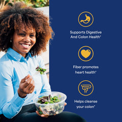 Puritan's Pride Psyllium Husk fiber capsules for daily use and regularity.