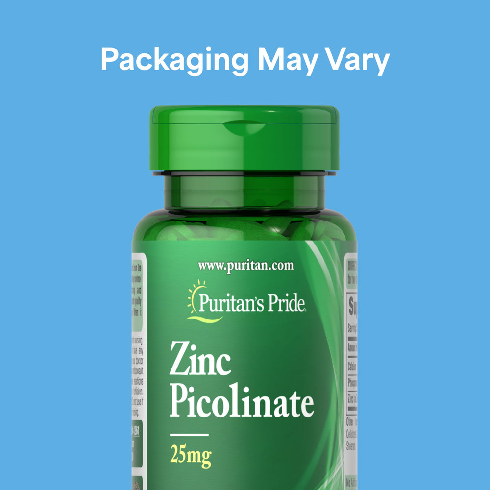 Puritan's Pride zinc picolinate cap for simple daily dosage