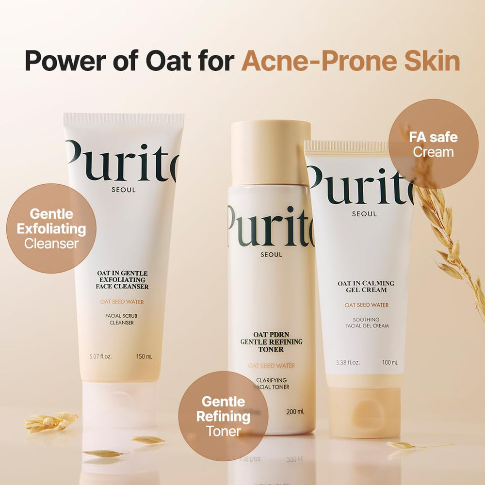 PURITO Oat Velvet Cream finish showing dewy glow without heaviness.