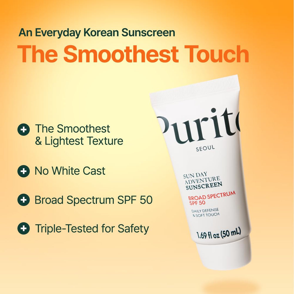 PURITO oil-free formula keeps skin fresh while protecting from the sun
