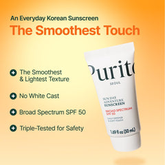 PURITO oil-free formula keeps skin fresh while protecting from the sun