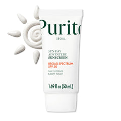 PURITO sunscreen with ultra-smooth texture for daily wear and quick absorption