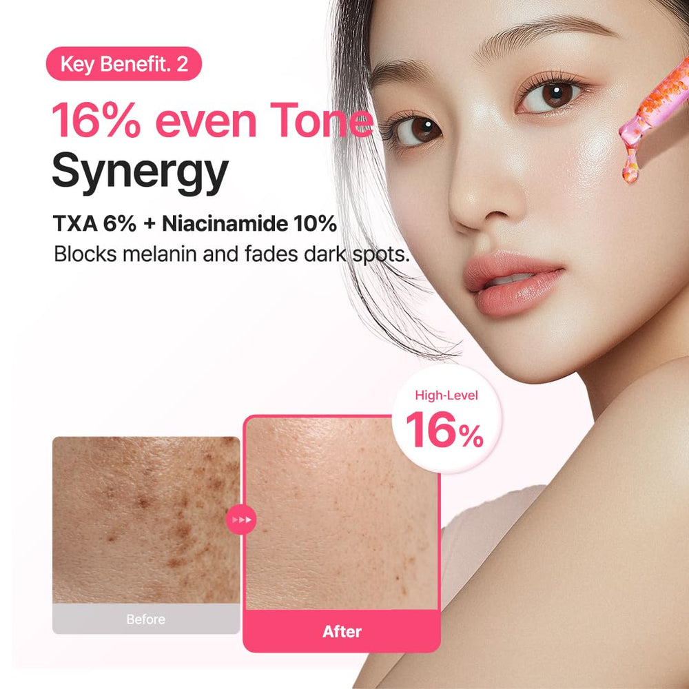 Purito TXA6 application on skin demonstrates quick absorption and comfort.