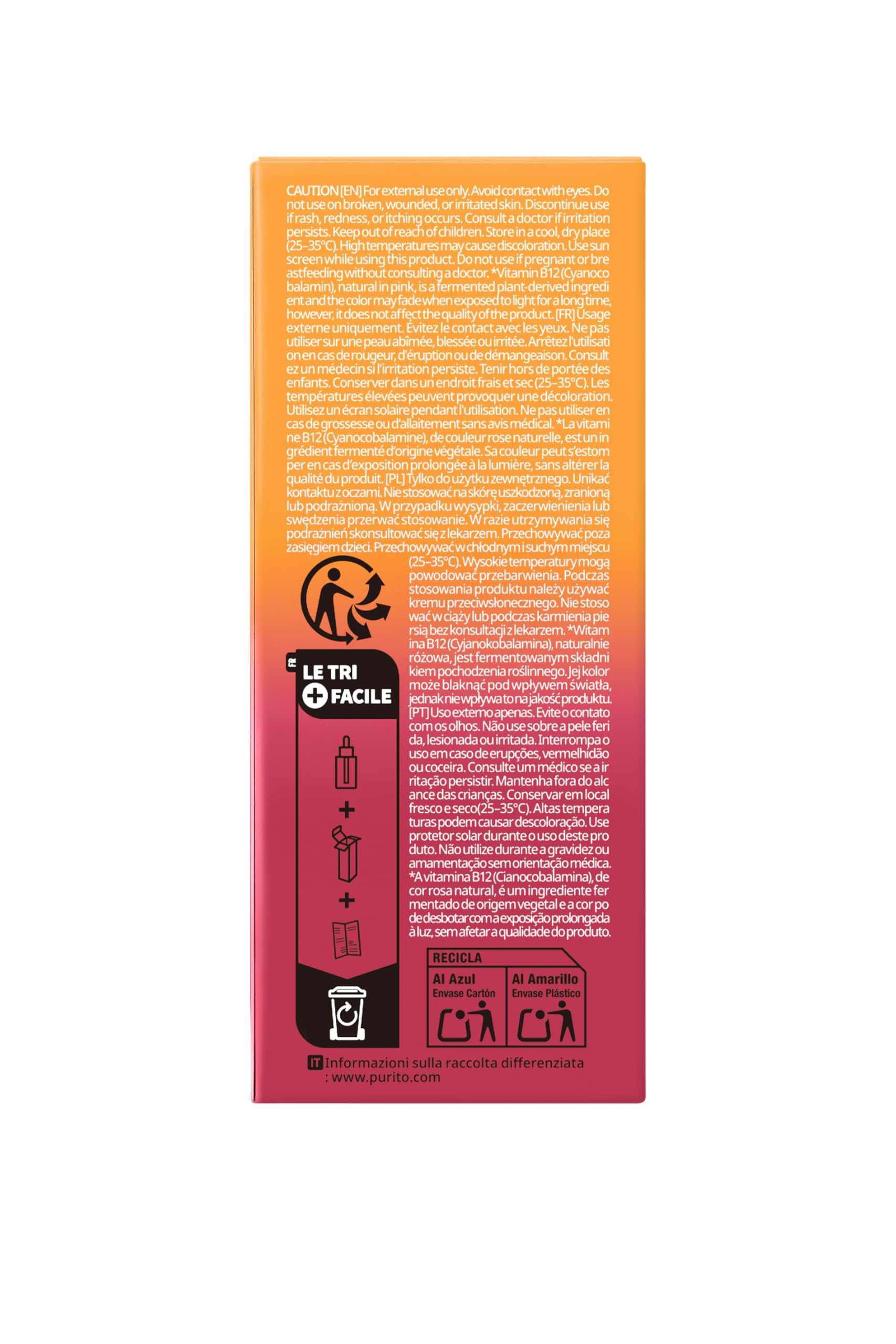 Purito TXA6 ready for morning and evening routines for daily use.