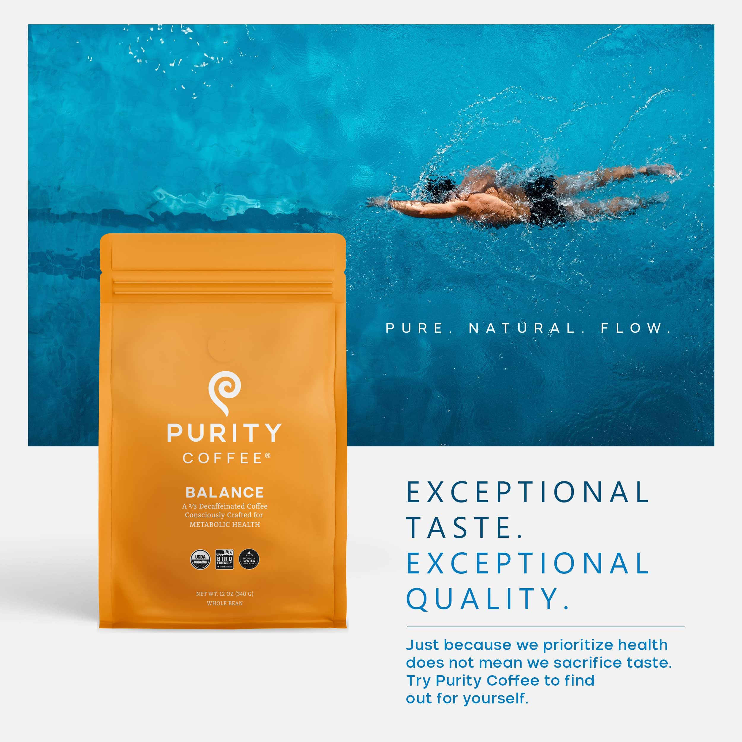 Purity Coffee Balance roast palette image implying consistent medium body and balanced flavor.