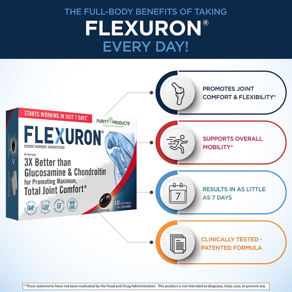 Purity Products Flexuron astaxanthin softgel emphasizing natural antioxidant support