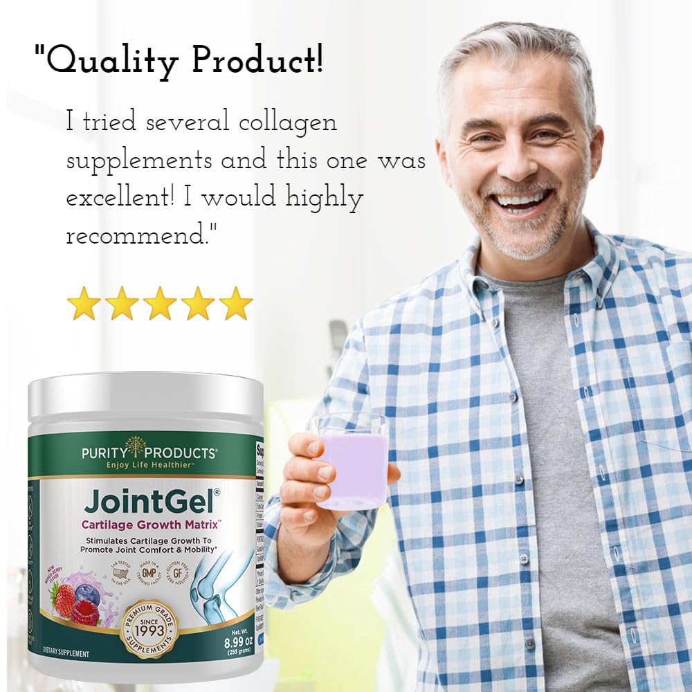 Purity Products JointGel berry powder in serving dish for flavor