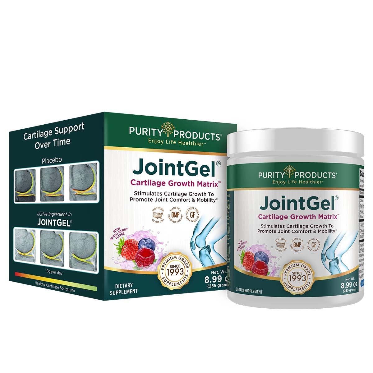 Purity Products JointGel bottle-front view for daily joint support