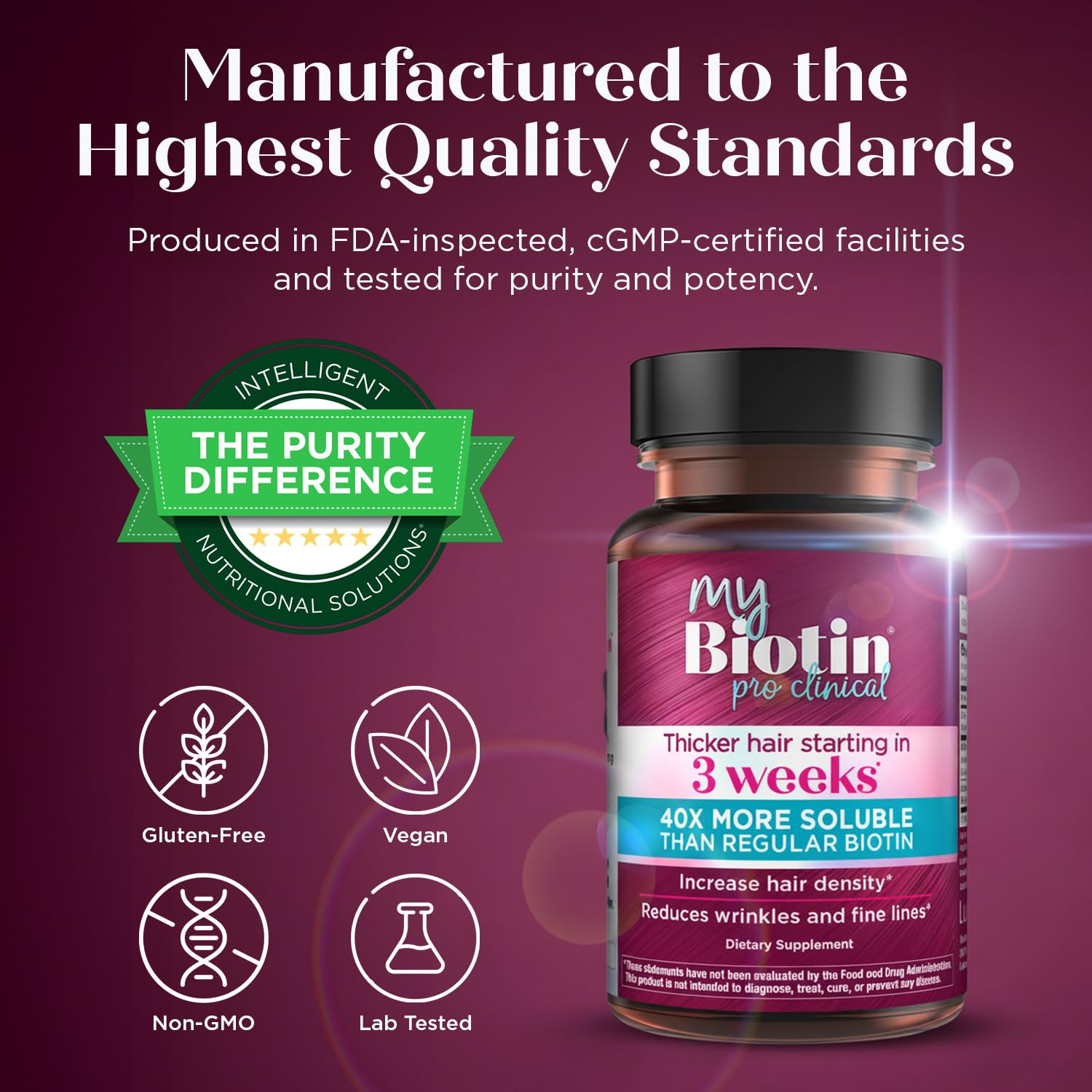 Purity Products MyBiotin ProClinical nails and skin close-up