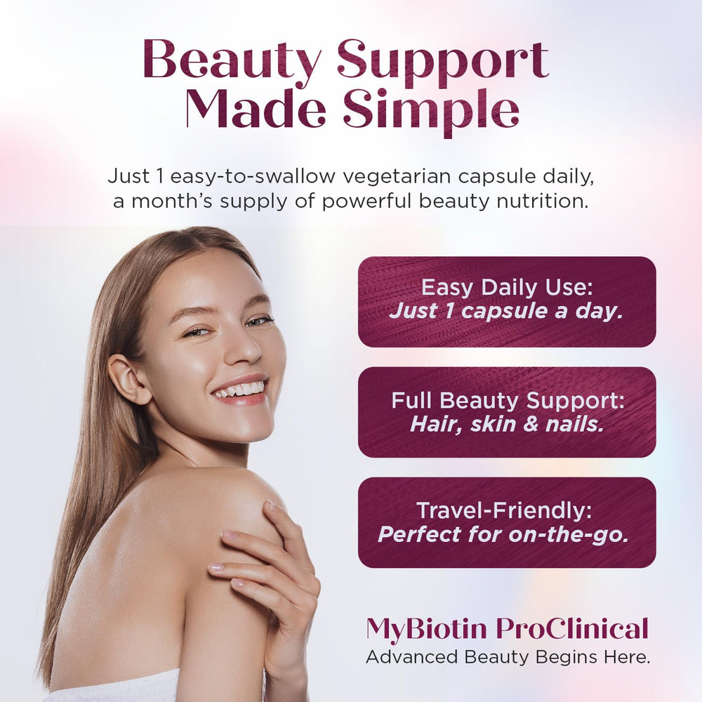 Nail close-up suggesting stronger nails with daily biotin