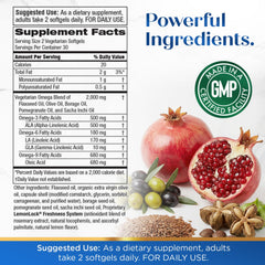 Purity Products Omega 3-6-9 flaxseed oil component for vegan fatty acid support.