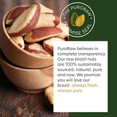 PuroRaw Brazil nuts unsalted raw kernels ready to snack