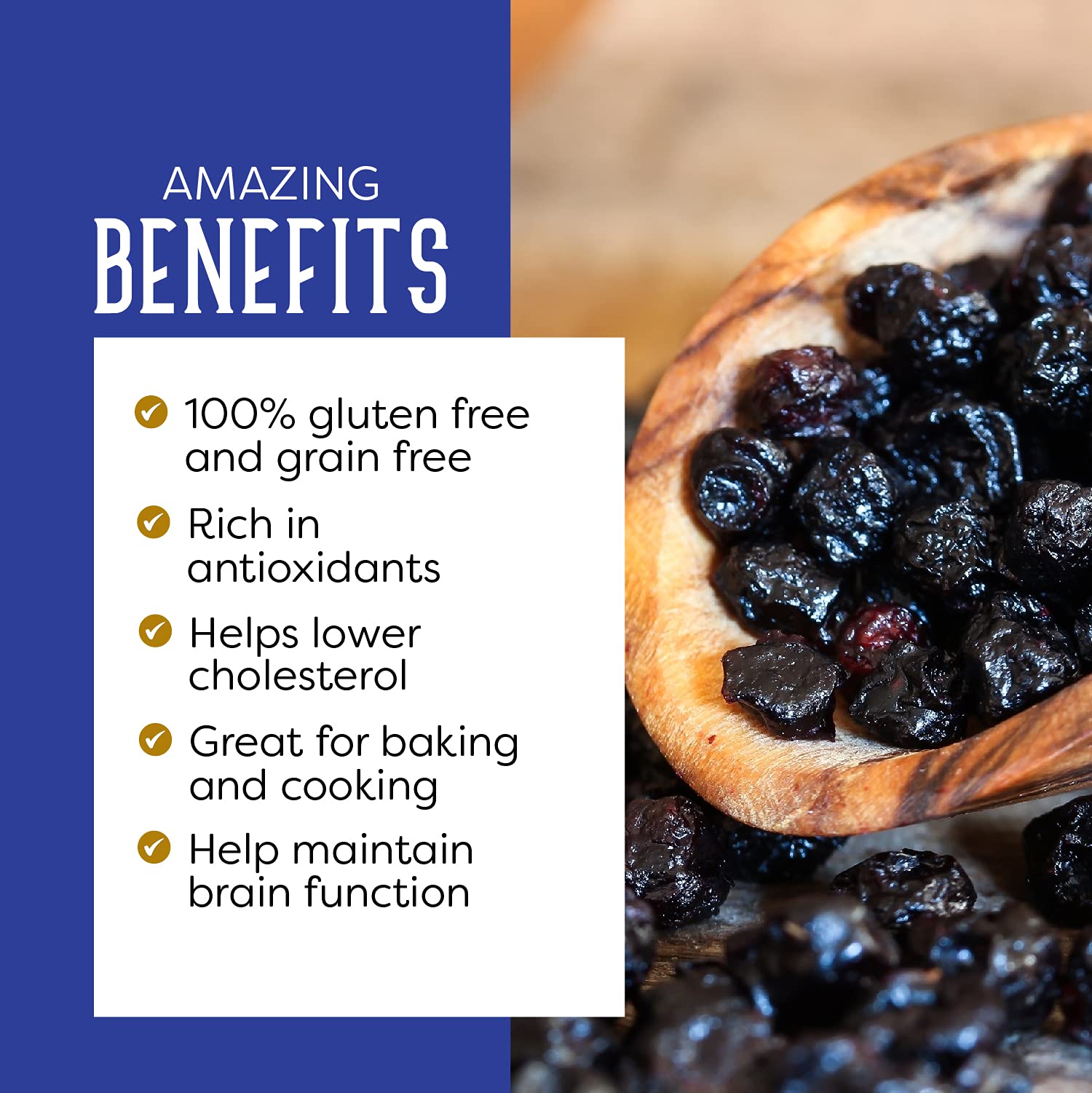PuroRaw dried blueberries trail mix ready to boost snacks.