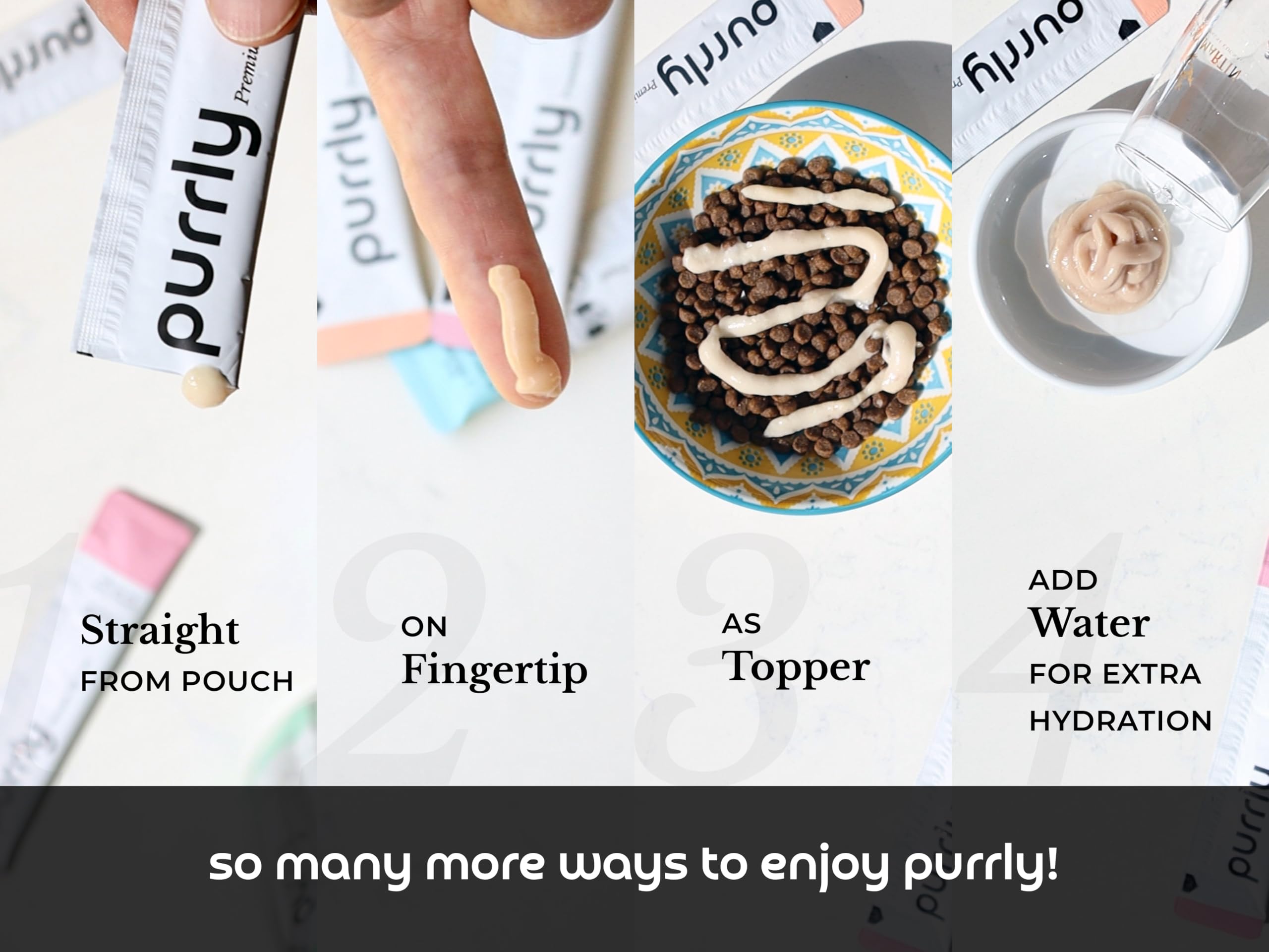 Purrly interactive feeding moment demonstrates bonding during lickable snack sessions