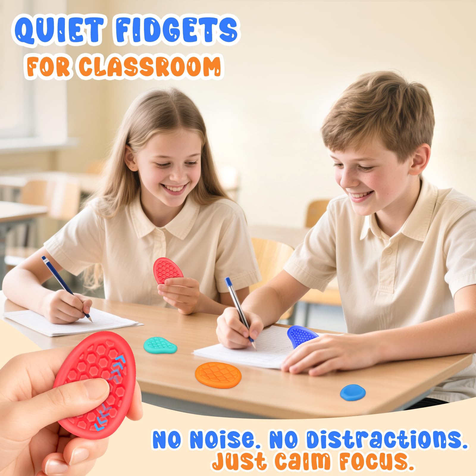 Purroro fidget small worry stone style aids silent focus