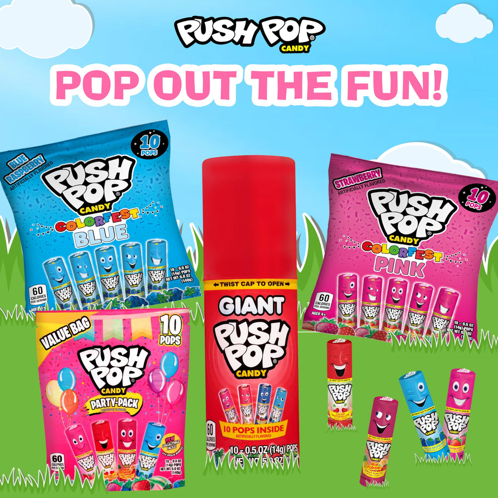 Push Pop gifts for kids perfect as party favors and egg fillers.