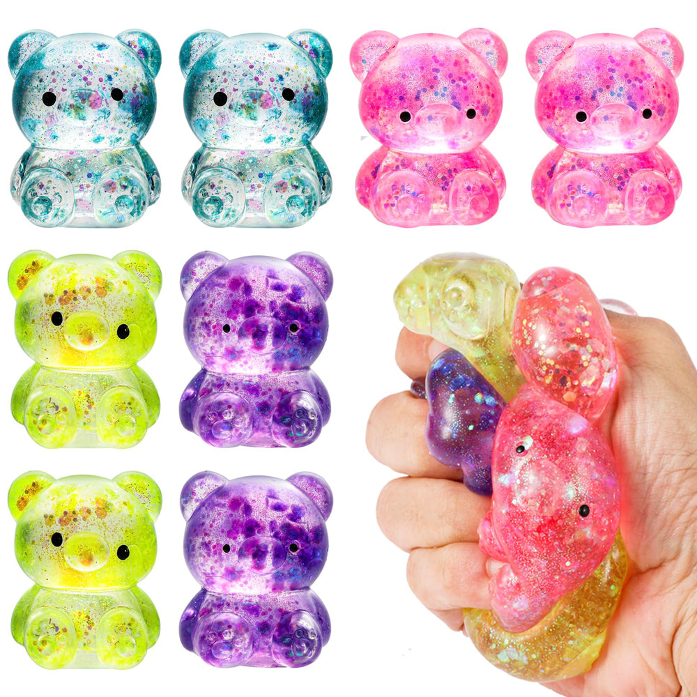 Pusotal bear squishy toy multi-color set provides tactile fun for concentration