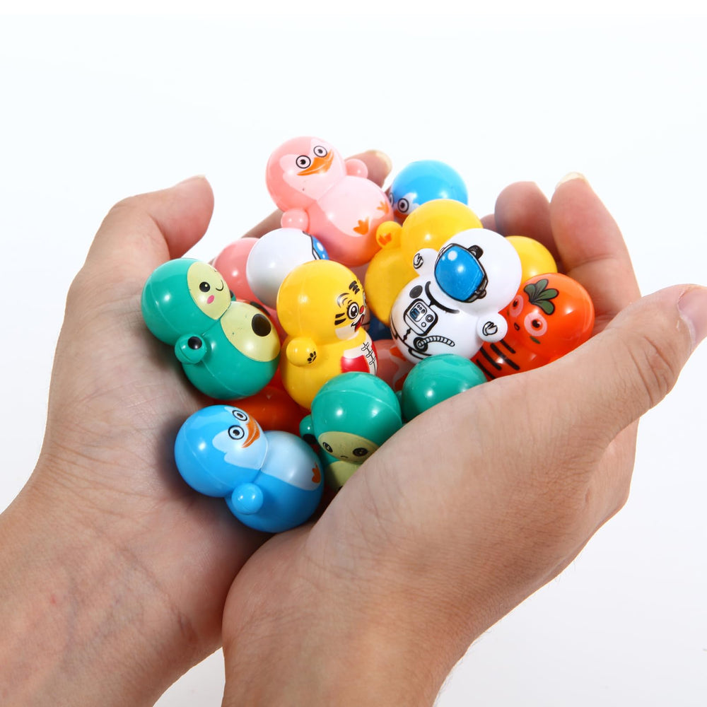 Pusotal cute animal tumbler figures add whimsy to playtime.