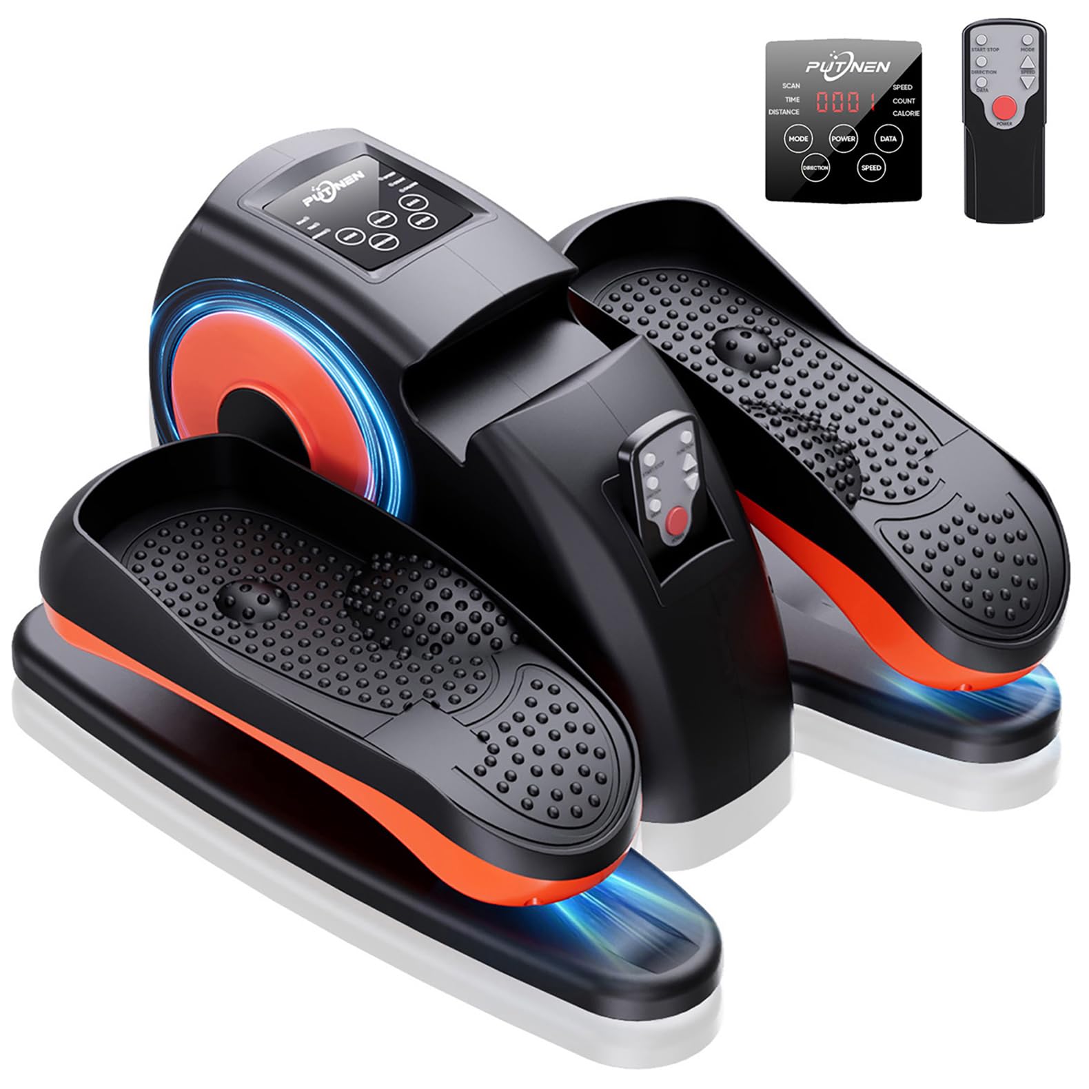 Putnen under-desk elliptical in compact design for discreet daily leg movement
