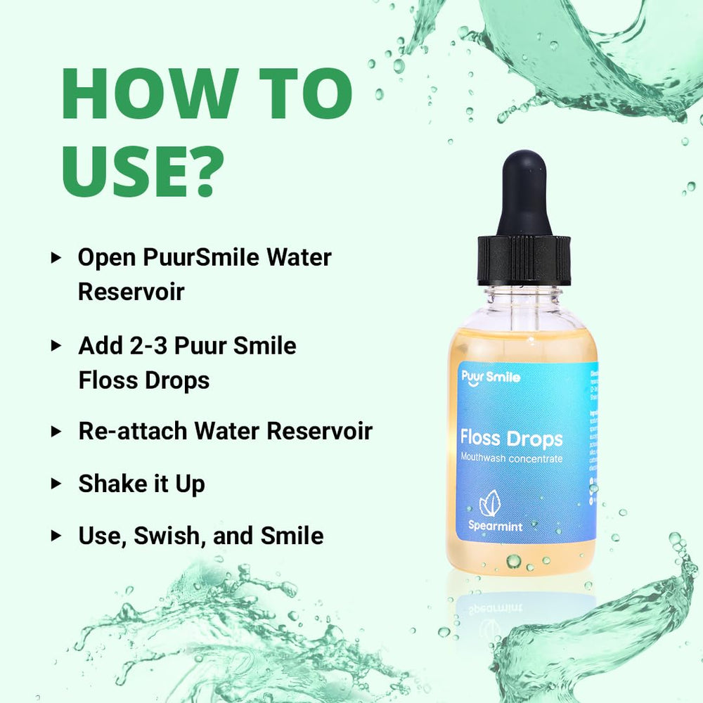 Puur Smile dilution option allows customizable mouthwash strength.