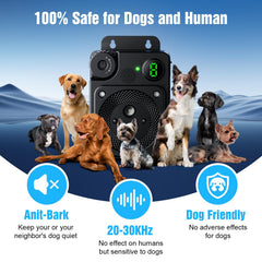 PUXUROX rechargeable bark deterrent with USB-C charging convenience.