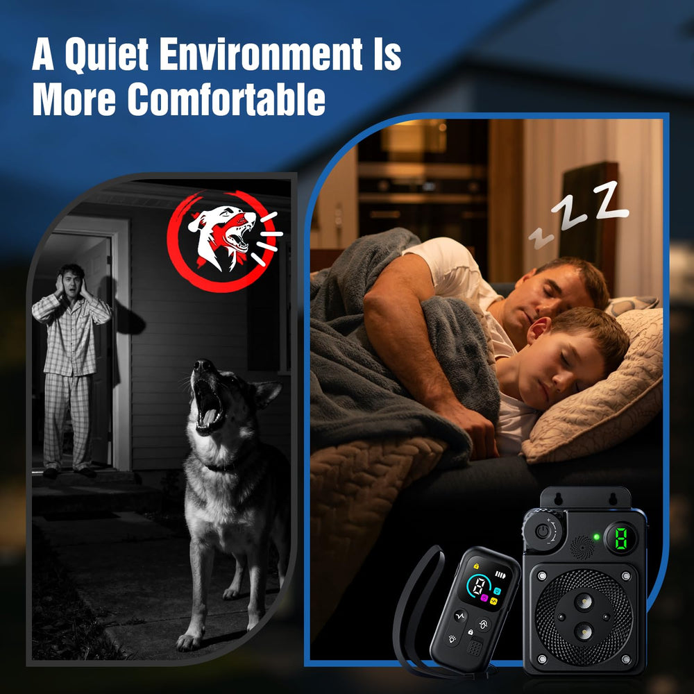 PUXUROX three-mode bark deterrent lets you adjust correction to your dog.
