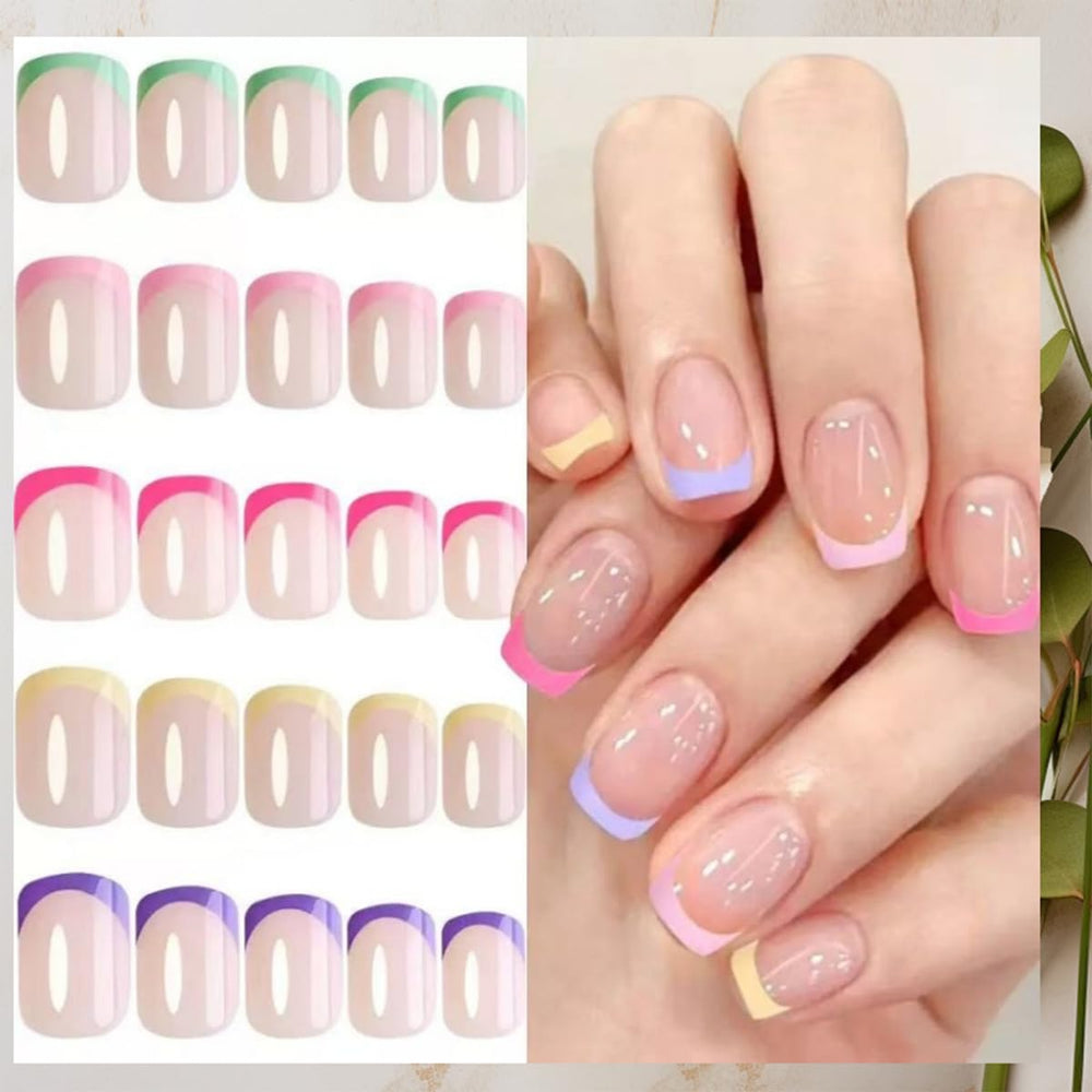 Puyokinm adhesive nail tabs six sheets for secure wear