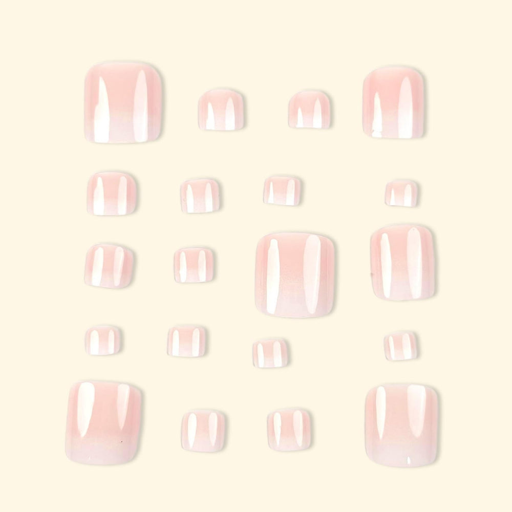 Puyokinm short square toenails ensure quick glam and comfort