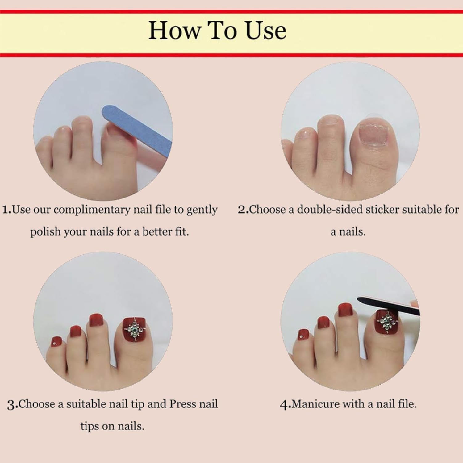 Puyokinm summer style nude-ombre toenails for versatile looks
