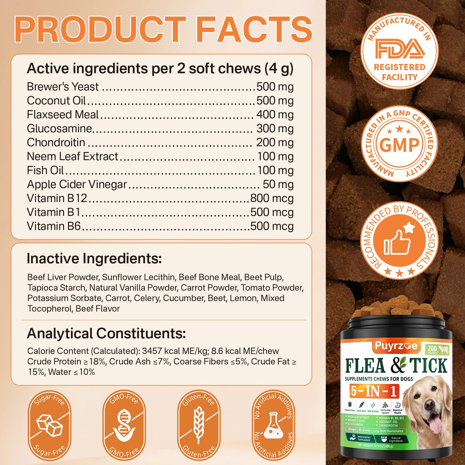 Puyrzoe suitable for all breeds and sizes, versatile daily supplement