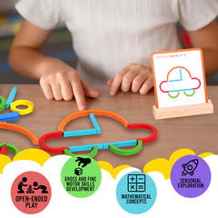 PUZGIC Stem Kids Toys pattern-cards guide creative design