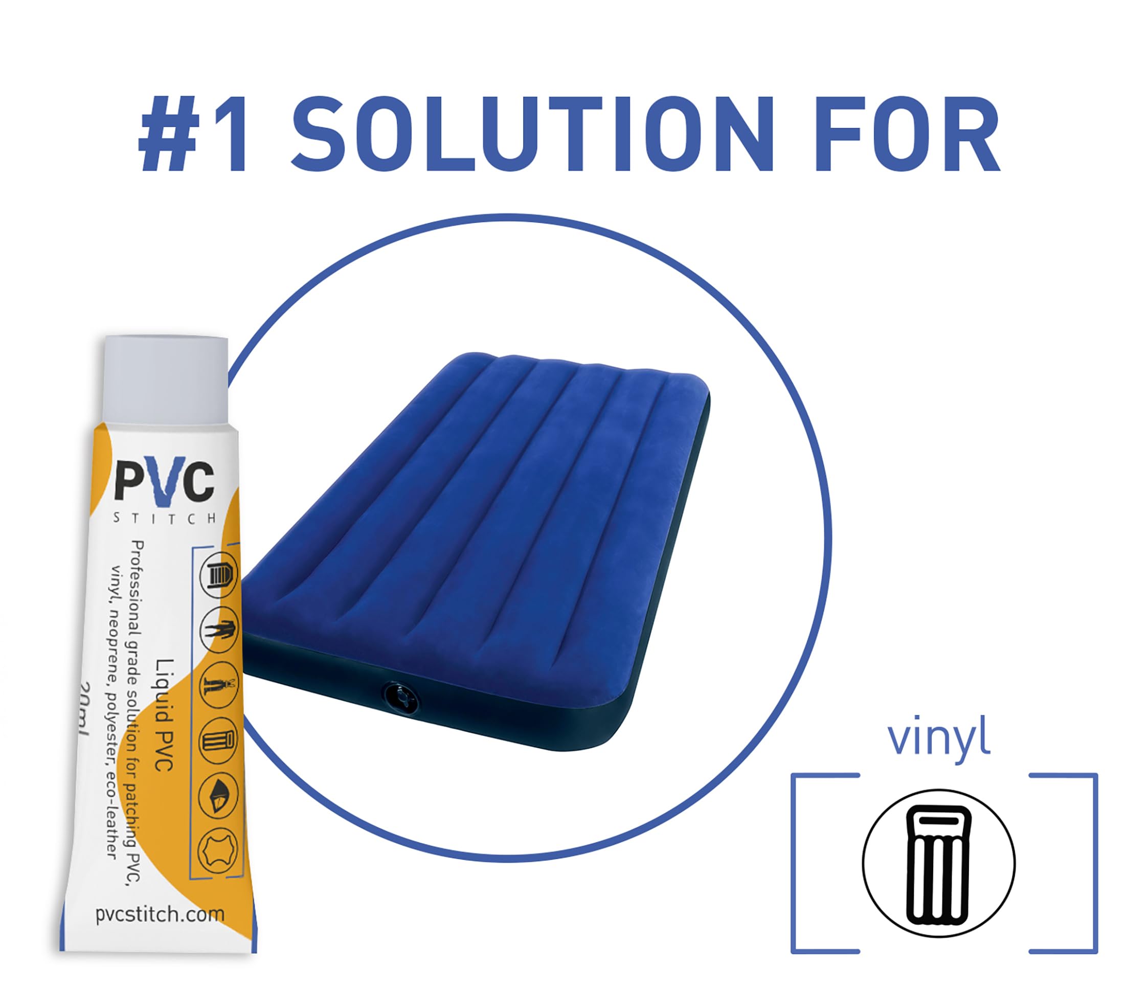 Repairing kayak and raft with PVC Stitch patch kit