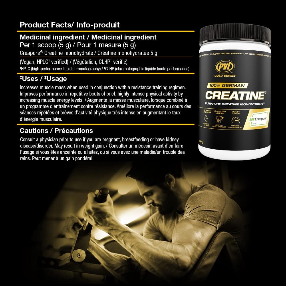 PVL Creapure creatine preworkout scene suggests seamless integration into routines.