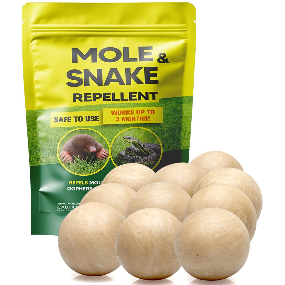 PVTYSZES mole-snake repellent balls protect lawns and gardens.